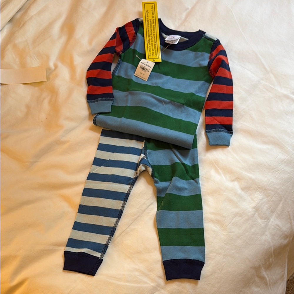 Hanna Andersson Striped Long Sleeve Pajama Set 2T